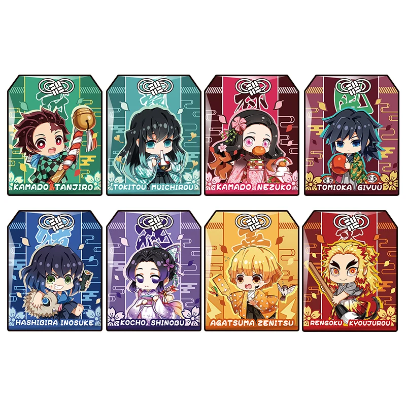 Аниме Демон-убийца Камадо Нэцуко, Агатсума Зенитсу, тканевый амулет OMaMoRi, карикатурный оберег удачи в кимоно, молитвенный брелок в подарок.