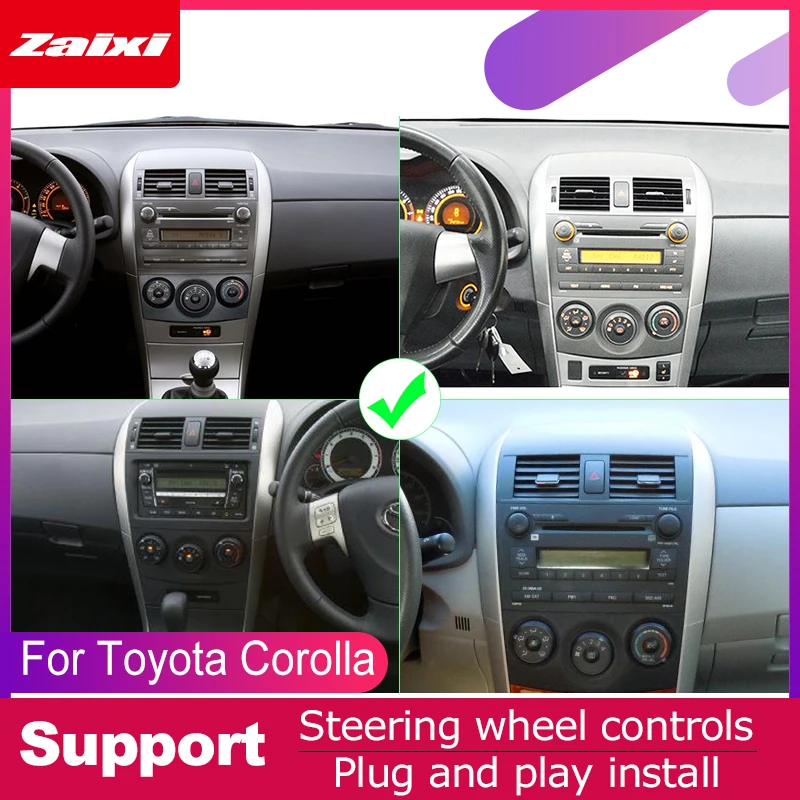 Для Toyota Corolla (E140) Sedan 2006 ~ 2013 аксессуары для автомобиля Android мультимедийный плеер gps