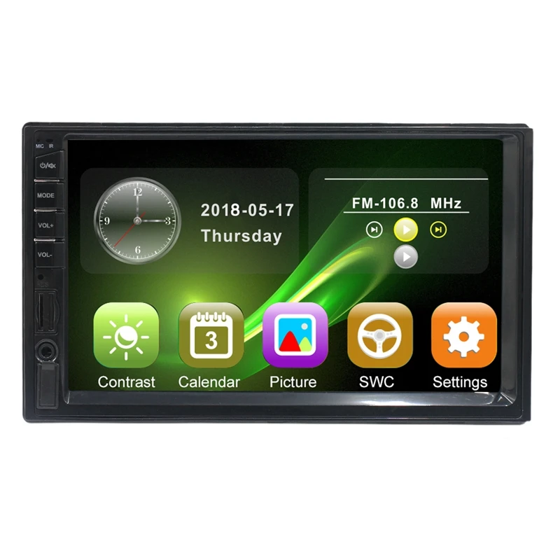 2 Din Автомобильный мультимедийный плеер автомобильное радио Bluetooth Mirrorlink HD пресс Mp5