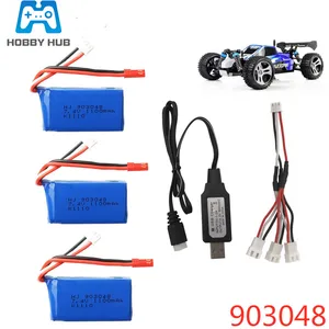 Battert for Wltoys A949 A959 A969 A979 K929 7.4V 1100mah 903048 25c Lipo Battery For RC Helicopter A in Pakistan