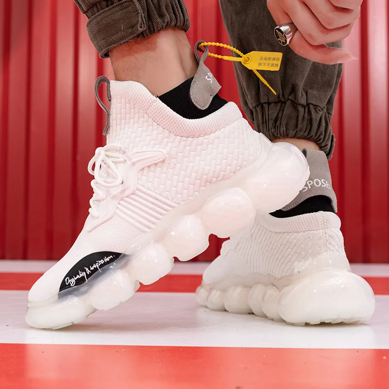 

Высокие кроссовки, белые кроссовки на массивной подошве, мужская обувь, модные мужские черные повседневные трендовые товары для мужчин, лет...