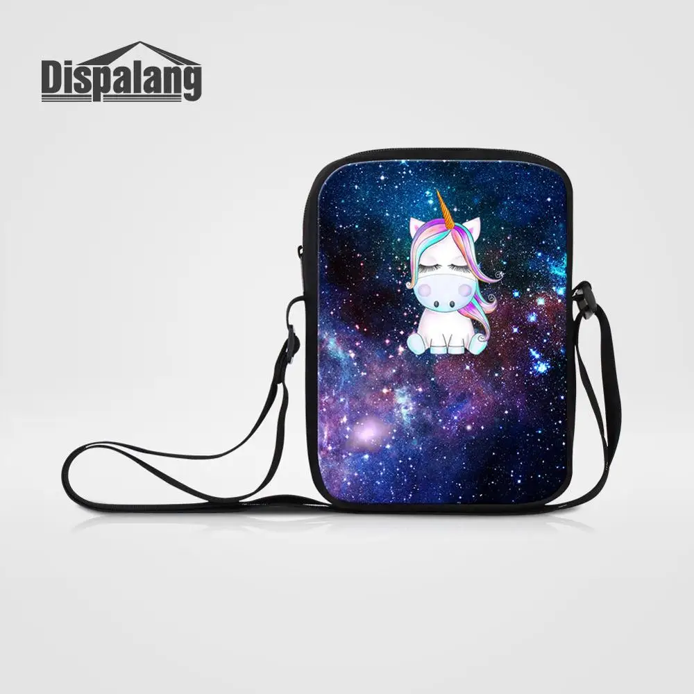 

Dispalang Universe Space Unicorn Animal Printing Mini Messenger Bags For Girl Toddler Fashion Crossbody Schoolbag Shoulder Bag