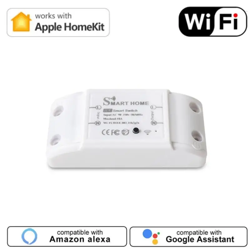

DIY WiFi Smart Light Switch Universal Breaker Timer Smart Life APP Wireless Remote Control Work With Alexa Google Home