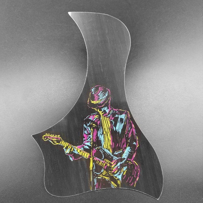 Самодельная защита для акустической гитары самоклеящаяся звукового отверстия