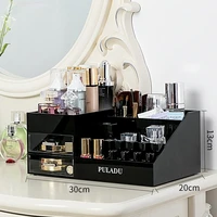 clear cosmetic storage box drawer desktop makeup organizers luxury perfume organizador de maquillaje storage containers ef60cs