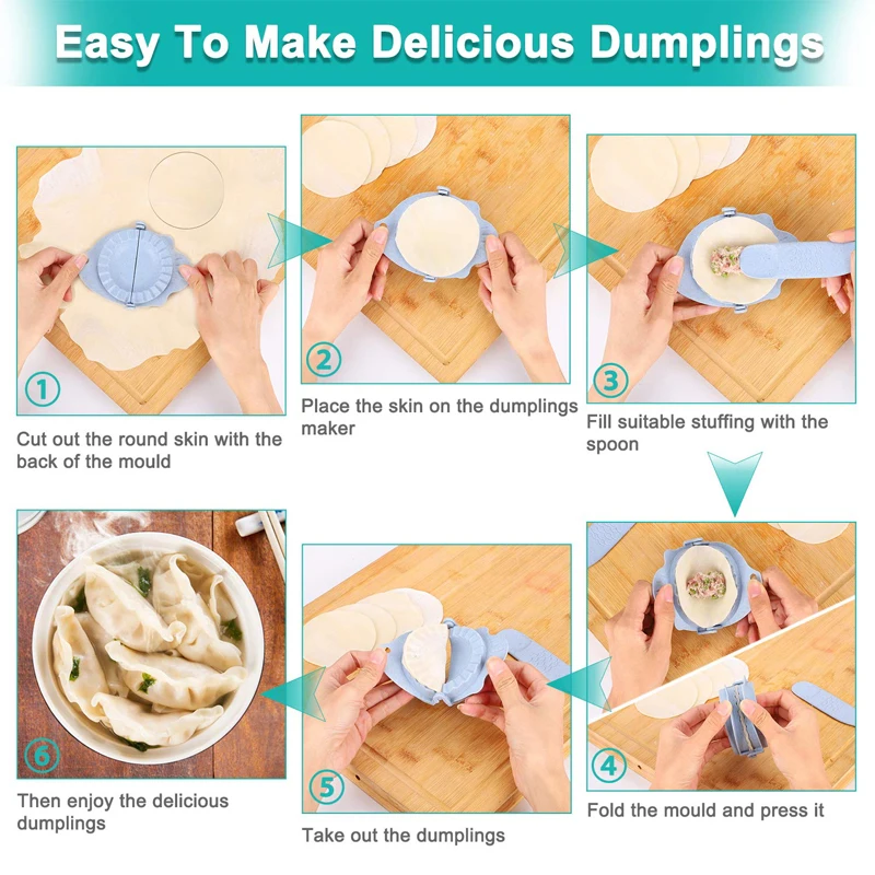 Кухонный DIY инструмент для изготовления пельменей из пшеничной соломы Jiaozi Pierogi