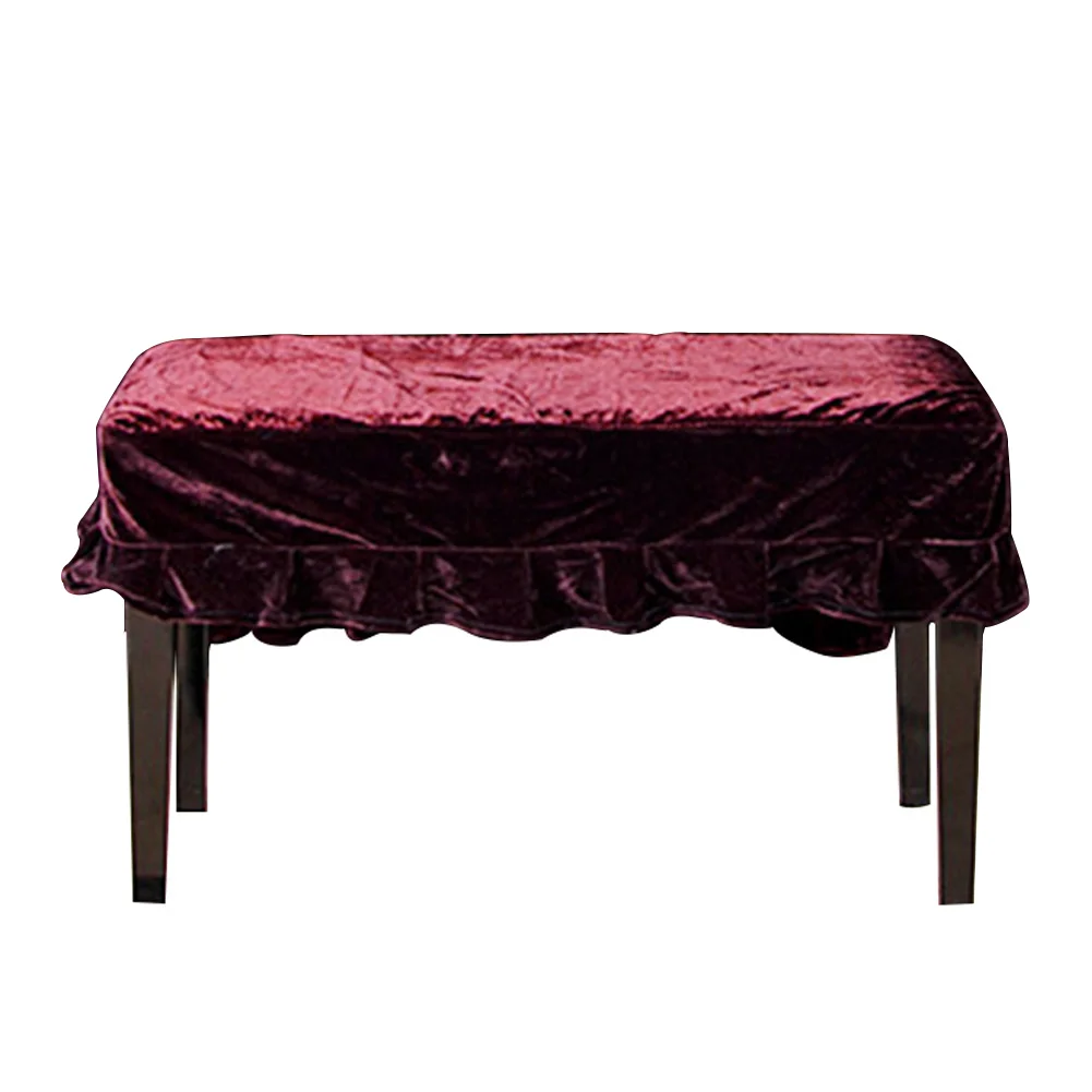 Double stool cover С чехлом Ручная стирка мягкий бархат красивый защитный домашний прочный практичный Пыленепроницаемый Чехол для фортепиано с защитой от царапин - Цвет: Double stool cover