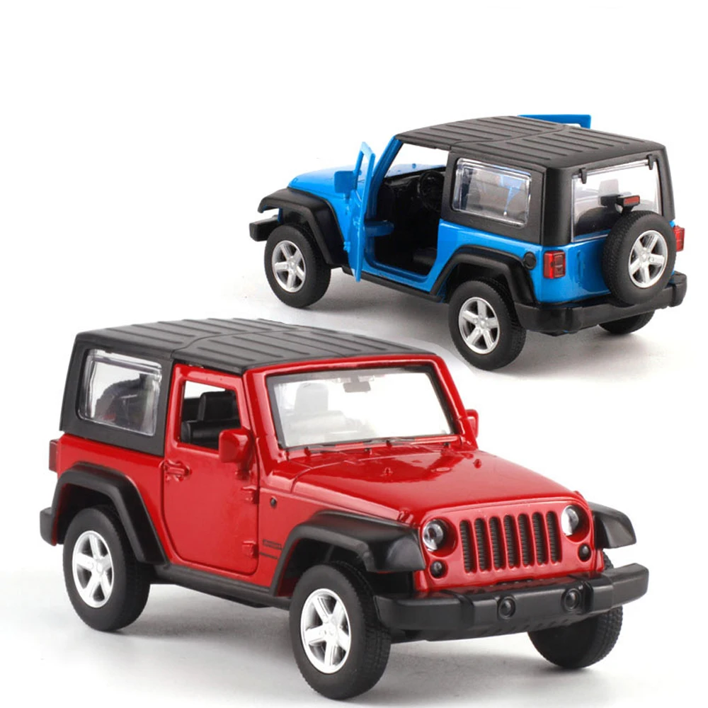 Внедорожник Wrangler в масштабе 1:32 литой металлический автомобиль 4 цвета имитация