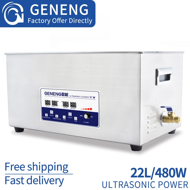

Digital Ultrasonic Cleaner 22L480W Ultrasonic Bath 40Khz Degassed Gold Jewelry Glasses Jade Necklace Oxide Antirust Oil Washer
