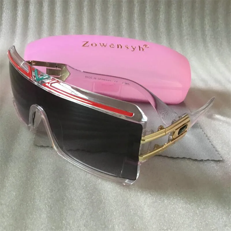

Zowensyh Famous Brand Designer Logo Retro Goggles Gradient Lens Black Sun Glasses Oversize 4024 women UV400 Sunglasses 4 colors