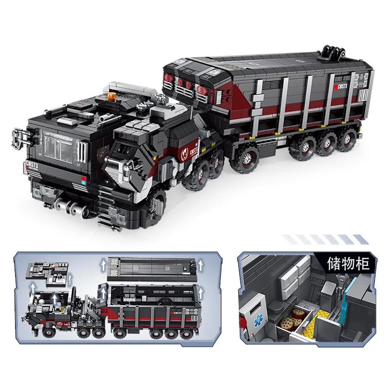 Новые военные игрушки Swat грузовик фильм Fit Lepinings Technic с фигурками строительные