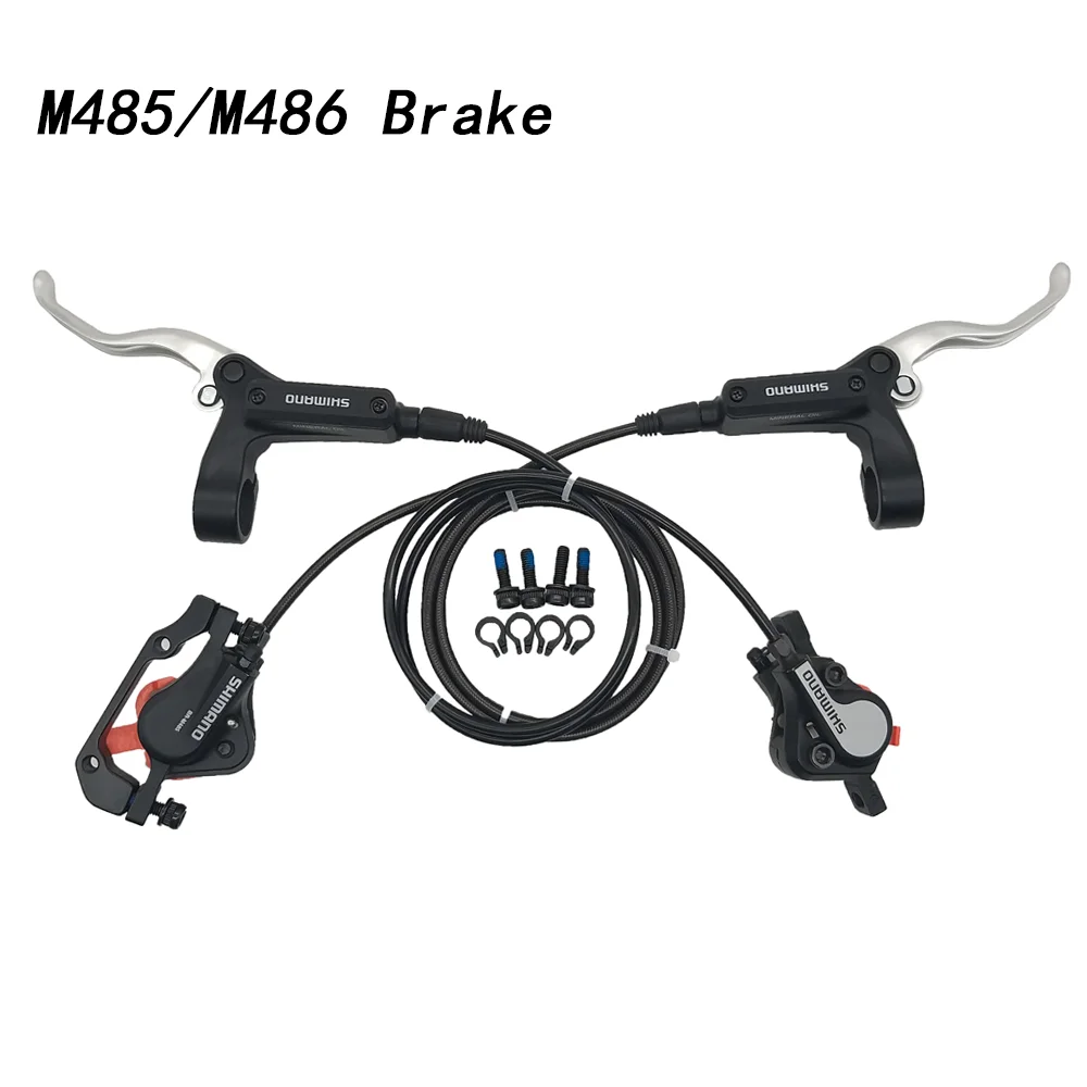 M485 Brake M396 M395 M365 M485 M486 листовой штамповки, вальцевание гидравлическим диск набор тормозов передние и задние BR-BL-M395 BL-M396 M395 M396 тормозной Черный и белый цвета - Цвет: M485 Brake