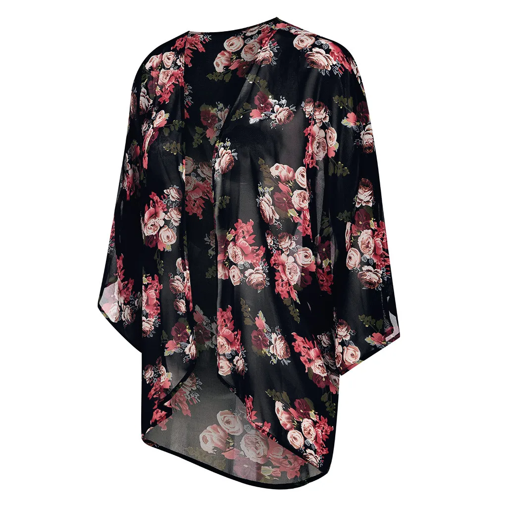 Женские блузки размера плюс рубашки прозрачная шифоновая летняя блузка топы