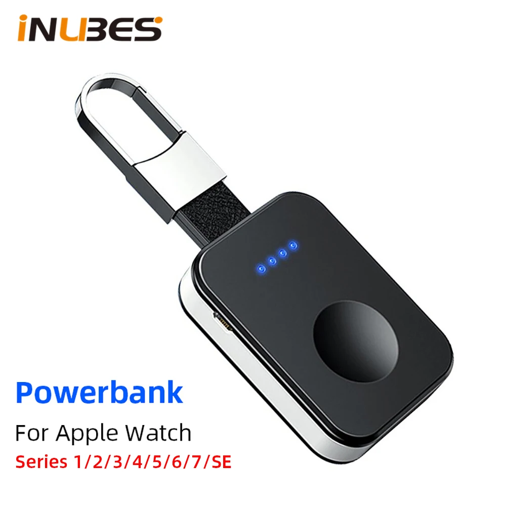 qi wireless charger for apple watch 5 4 3 2 power bank magnetic charging portable mini iwatch wireless charging external battery free global shipping