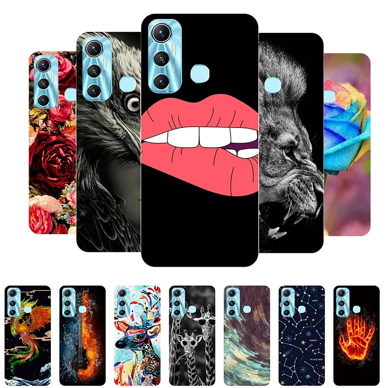 

For Infinix Hot 11 Case Bumper Silicone TPU Soft Protective Phone Cover For Infinix Hot 11 X662 Hot11 Cases Fundas Cartoon