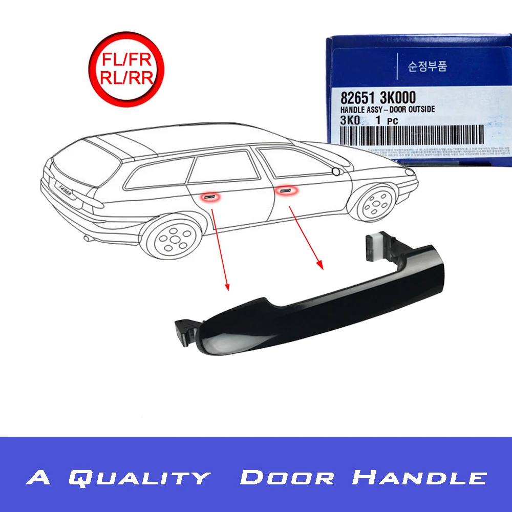 FLYPIG 1 шт 2 4 новая Наружная ручка двери для 2005-2010 Hyundai Sonata снаружи 82651-3K000 82651 3K000 826513K000