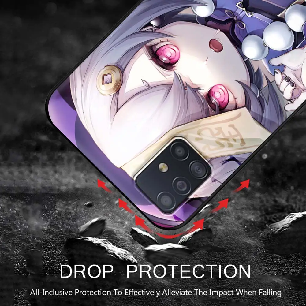 

Genshin Impact Ganyu Qiqi Game Phone Case for Samsung Galaxy A51 A71 A50 A21s A31 A10 A41 A20e A70 A30 A11 A40 Silicone Cover