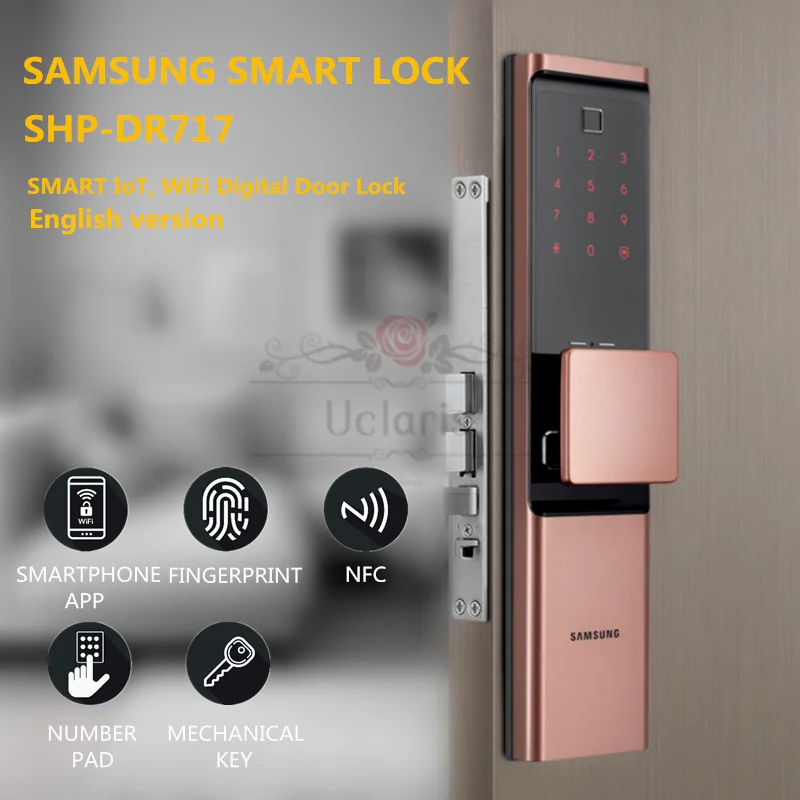 

2021 для SAMSUNG huella Digital Cerradura para puerta с Wi-Fi большого размера