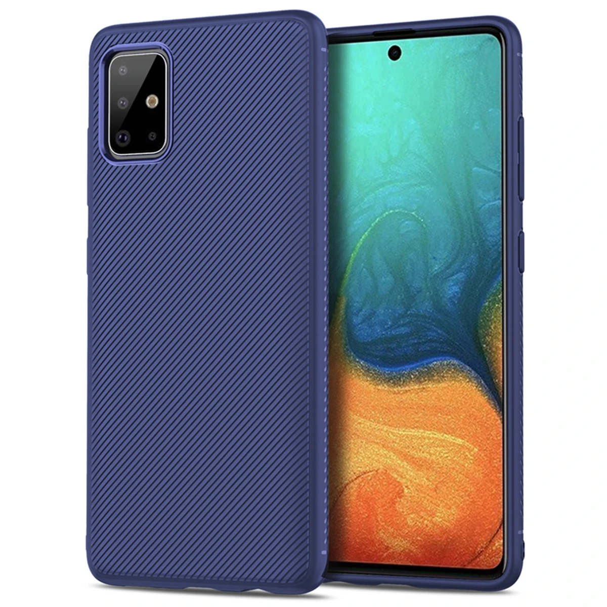 Для samsung Galaxy S11e S11 Plus Мягкий силиконовый чехол матовый ТПУ Бампер Защитный чехол для samsung A71 A51 чехол противоударный - Цвет: Синий