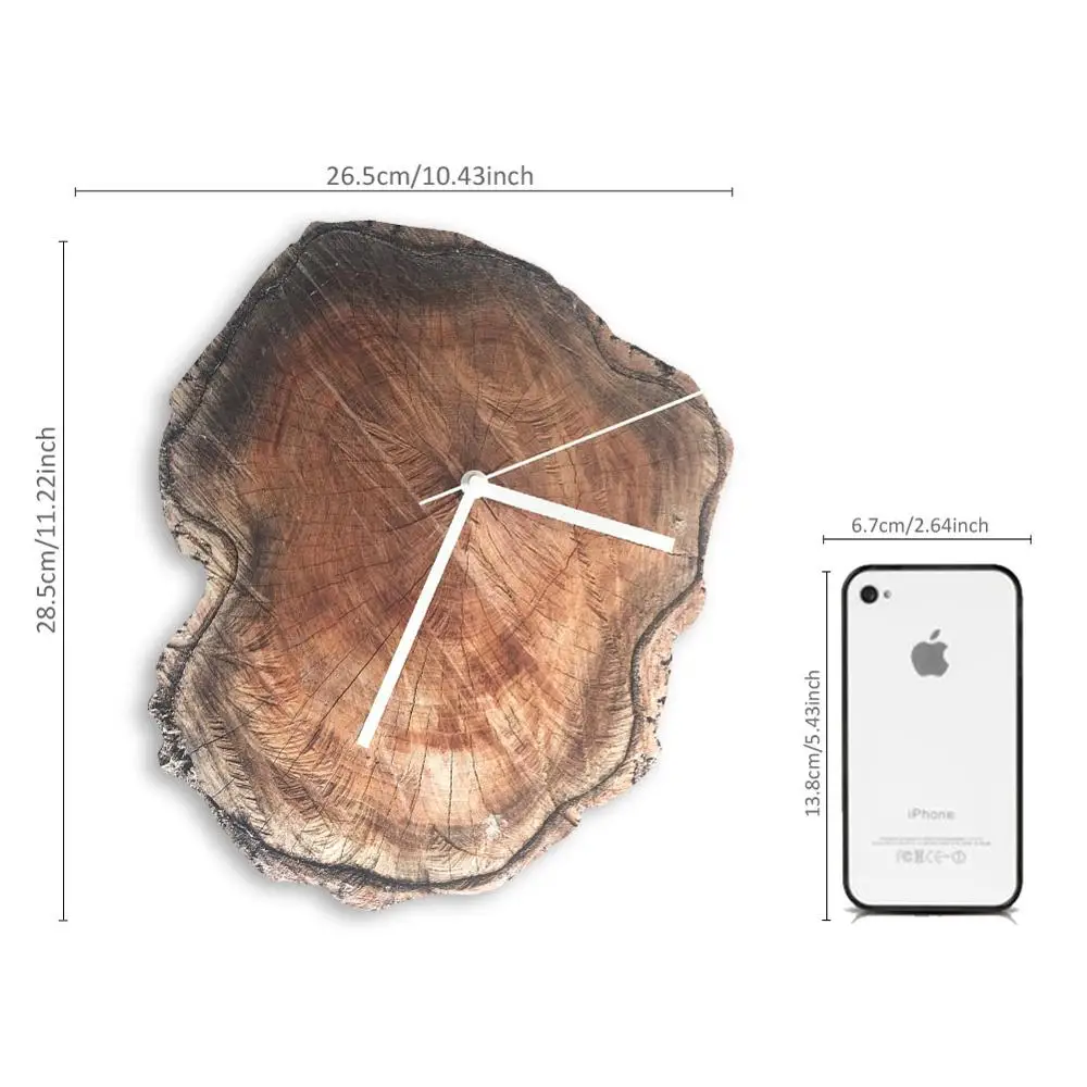 Декоративные настенные часы 32*32 см в скандинавском стиле для спальни простые