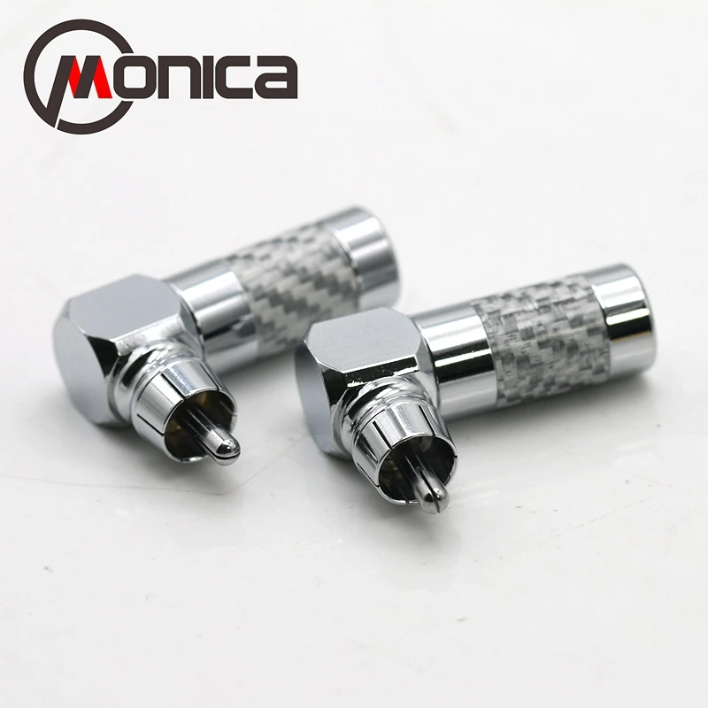 Аудиосигнальная линия Monica с покрытием из чистой меди родиевое покрытие RCA локоть