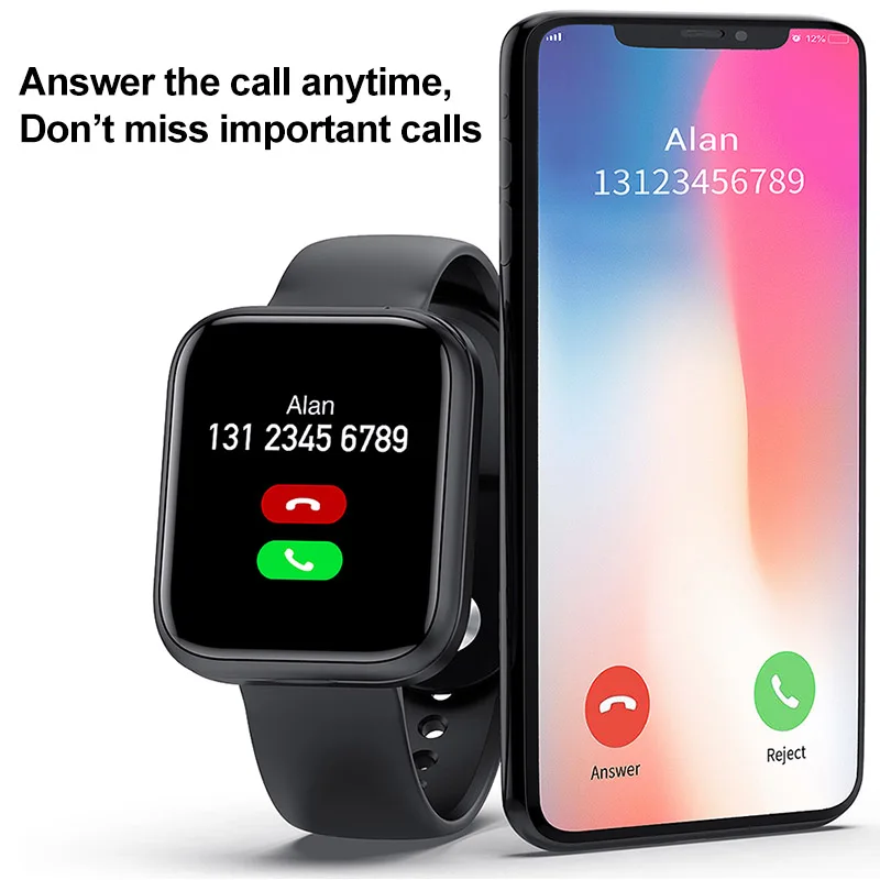 Smart Watch Bluetooth Headset Wireless Earphones Two in one 1.54inch Call Music Sport Band