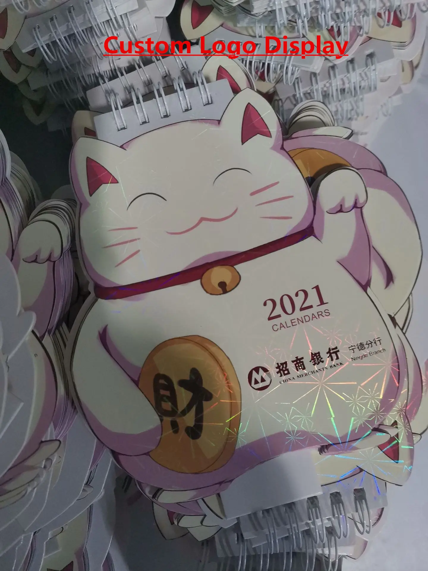 

Agenda 2021 Calendar Cute Lucky Cat Office Desktop Table Calendar Kawaii Coil Diary Schedule Planner School Supplies Stationery