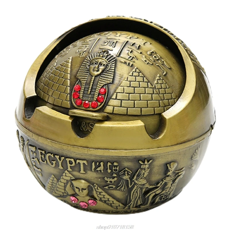 Креативная пепельница с крышкой вертикальная ветрозащитный металлический