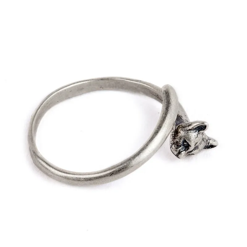 

BOCAI S925 Sterling Silver Charm Rings 2021 Popular Retro Little Cat Hand Ornaments Pure Argentum Jewelry for Women and Men