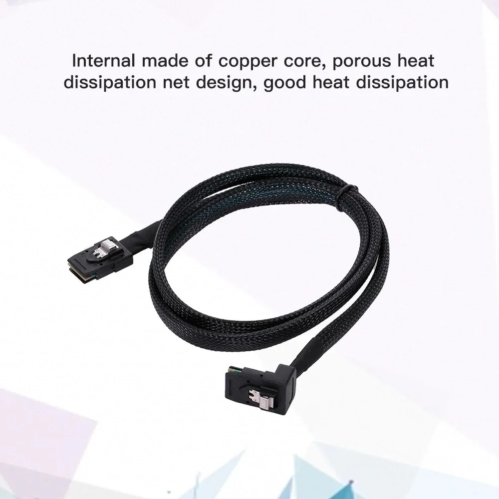 SFF-8087 Mini SAS 4i 36 P to 36Pin Angled 90D Cable 1m | Компьютеры и офис