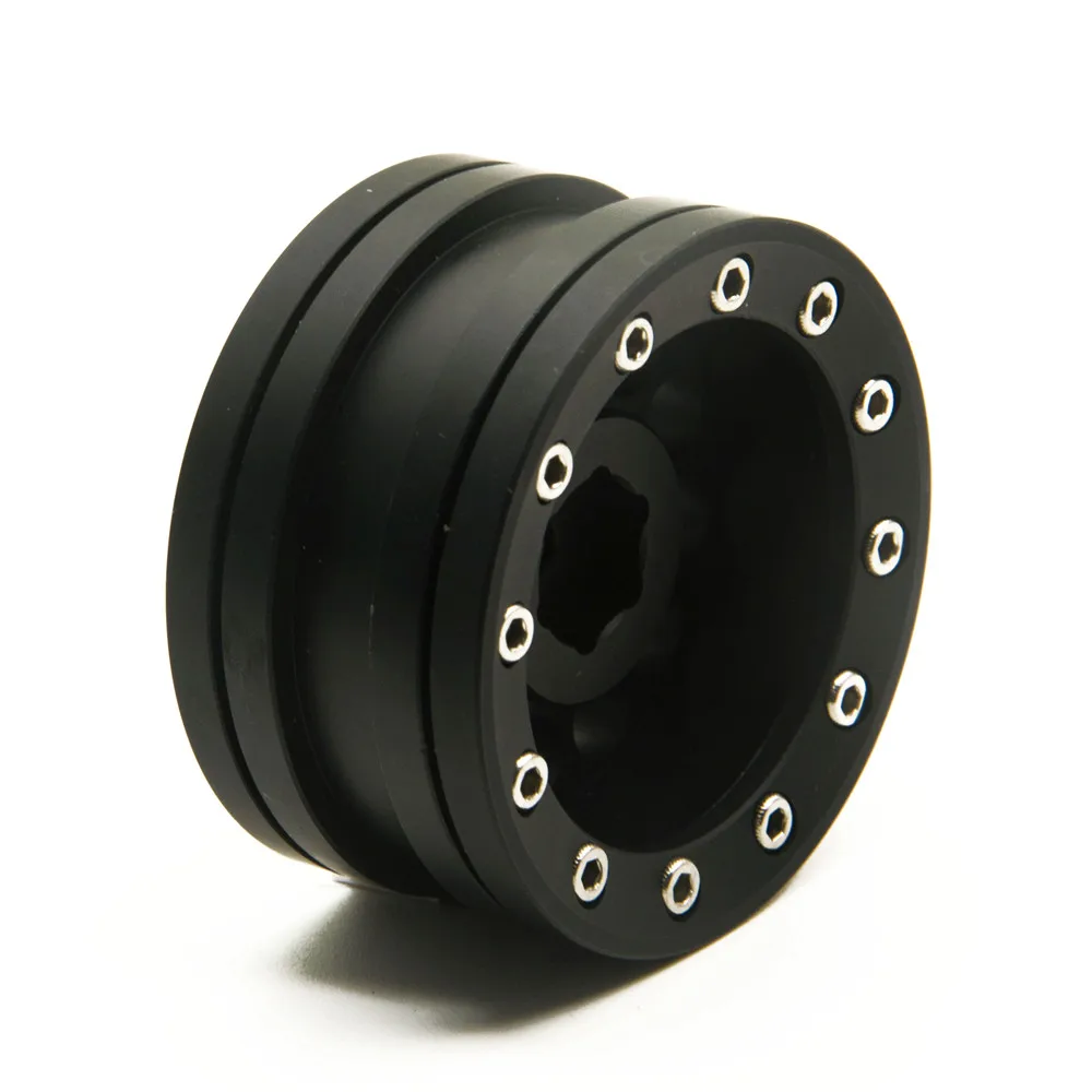 

AXSPEED 4PCS Alloy Wheel Rims 1.9 Inch Beadlock Wheels Hub 1:10 Scale RC Crawler Car Parts for 1/10 Axial SCX10 Tamiy CC01 D90