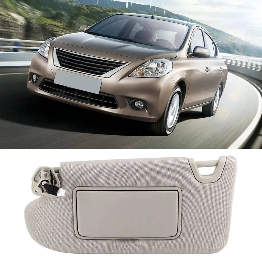 

Left Driver Side Sun Visor Gray with Light Replacement Fits for Nissan 2013-14-16