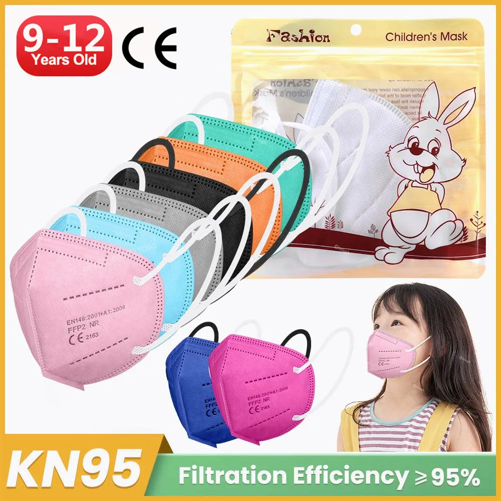 Детские маски От 9 до 12 лет FFP2 5 слоев Mascarilla KN95 Infantil FFP2mask FPP2 Homologada детская маска