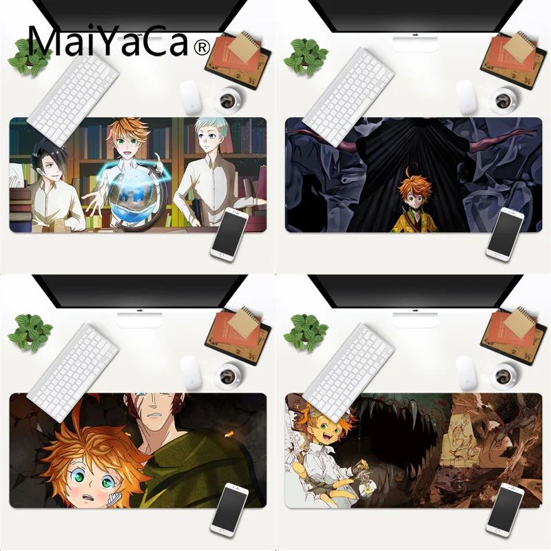 

The Promised Neverland Smart Natural Rubber Gaming mousepad Desk Mat Gaming Mouse Mat xl xxl 800x300mm for Lol world of warcraft