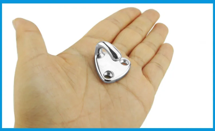 

IBST LIFE Stainless Steel 316 Pad Eye Fender Fending Hook Rope Boat Sail Tug Ship marine Hardware coat cap hook