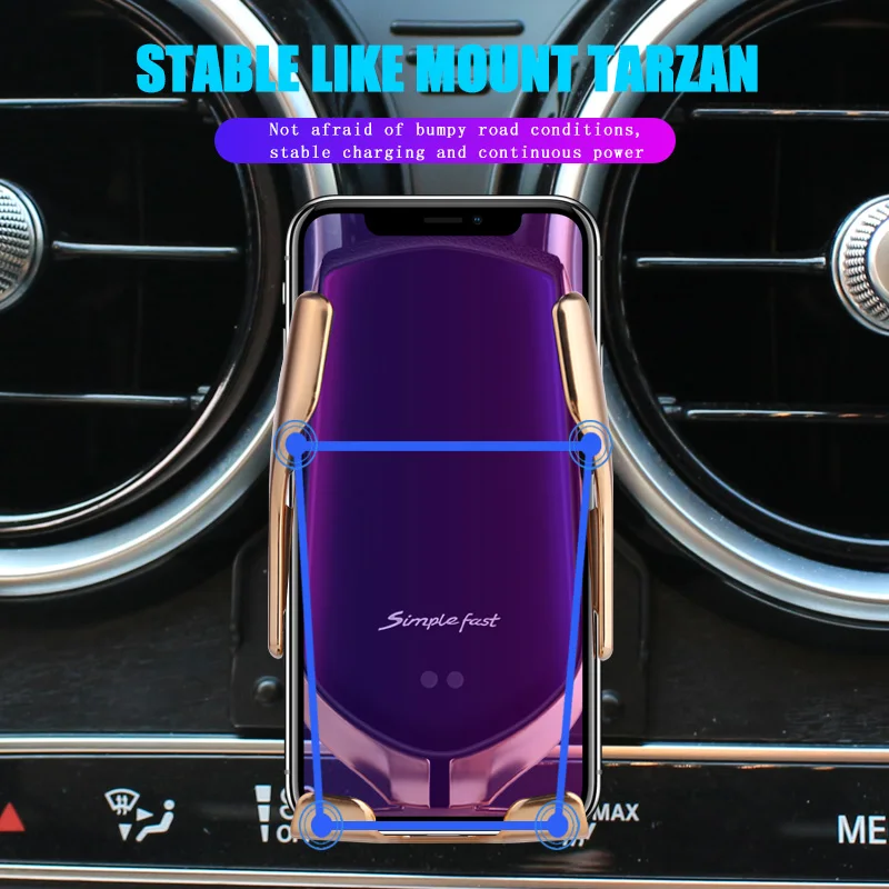 car mobile phone holder for mercedes benz c glc class w205 20152021 c180 c200 c220 glc250 charging bracket accessories free global shipping