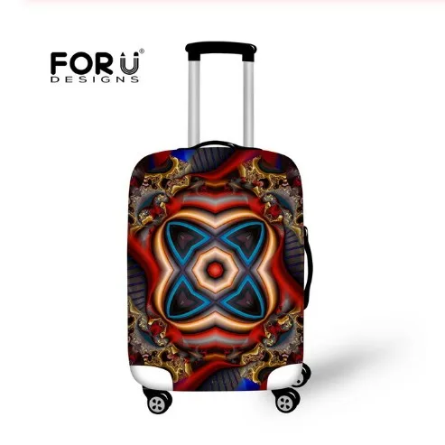 D0672 FORUDESIGNS Afrian Girl ацтекский узор багаж защитный водонепроницаемый чехол для 18-3" чемодан на колесиках эластичные дорожные дождевые чехлы - Цвет: D0672