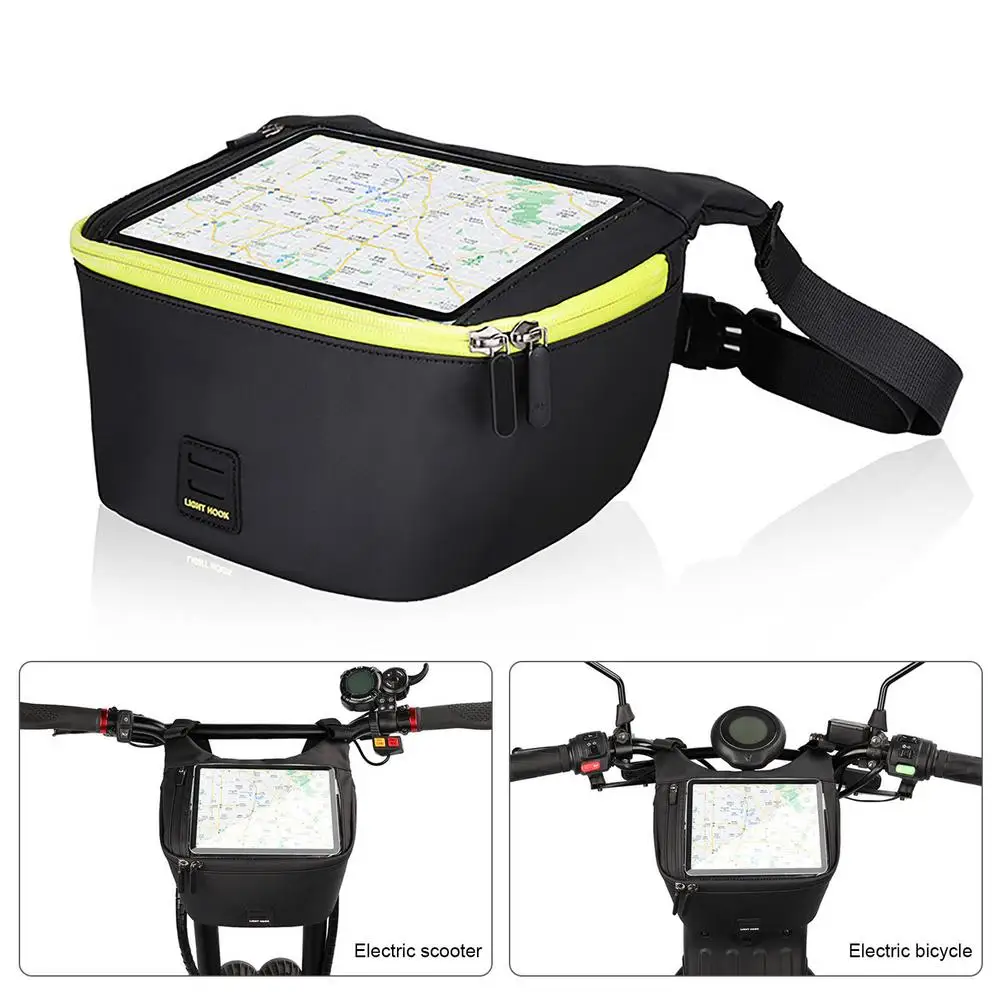 

Scooter Touch Screen Motorcycle Front Handlebar Bag Waterproof Storage Bag Mobile Phone Motorbike Large Capacity Travel Bags