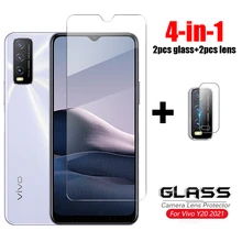 For Glass vivo Y20 2021 Tempered Glass Y20T Y51 Y31 Y52S Y72 Y11S V17 Y73S V19 Y50 Y12 Phone Screen Protector For vivo Y30 Glass