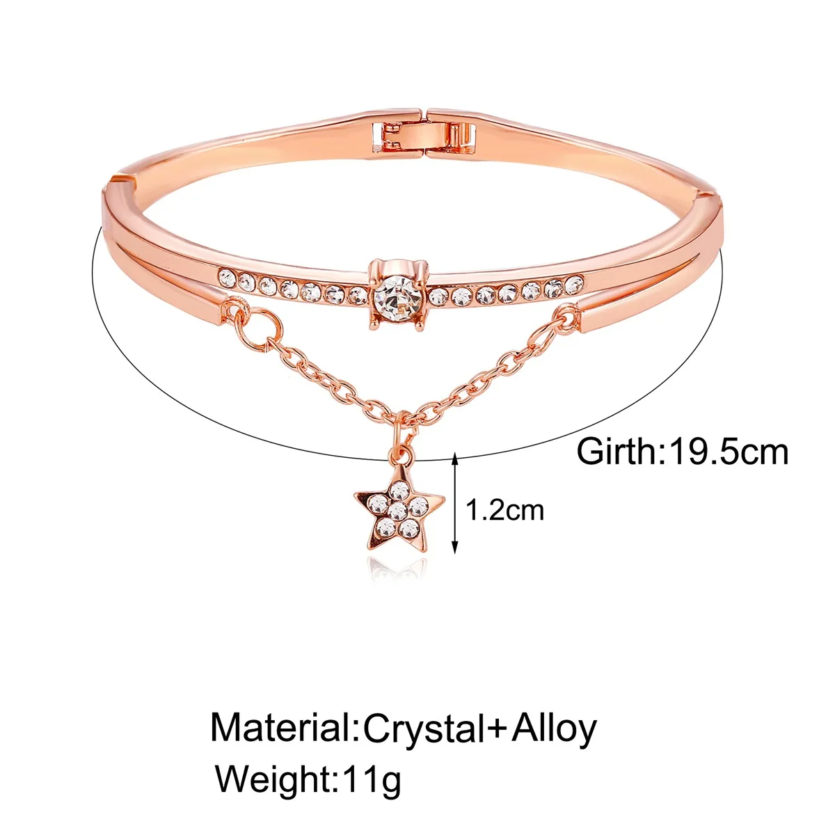 Hot Luxury Rose Gold Silver Stainless Steel Bracelets Bangles Female Heart Forever Love Charm Bracelet for Women Famous Jewelry | Украшения