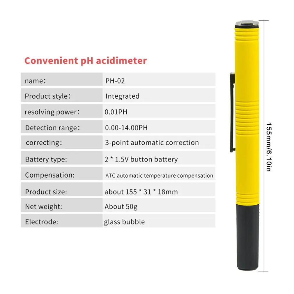 

PH And TDS Meter Combo 0.01ph High Accuracy Pen Type PH Meter 2% Readout Accuracy 3-in-1 TDS EC Temperature Meter