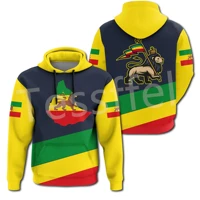 tessffel newest ethiopia county flag africa native tribe lion pullover tracksuit 3dprint menswomens harajuku casual hoodies a10