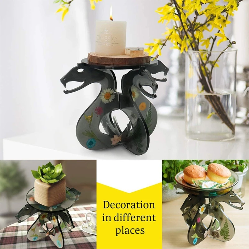 

Snake-shaped Shelf Flower Pot Holder Silicone Jewelry Mold Resin Casting Pendant Mold Suitable for Diy Resin Crafts