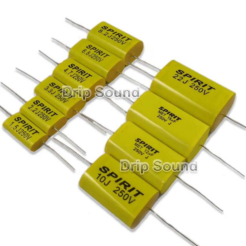 2pcs 1 0 мкФ 12 250V твитер динамик кроссовер с делителем частоты Non конденсатор