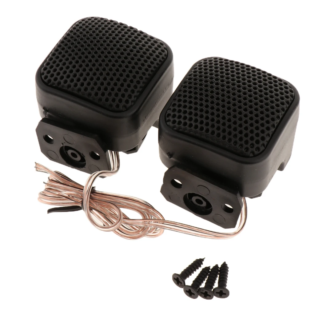 

2Pcs 500W Car Mini Tweeter Speakers Auto Horn Audio Music Stereo Speaker Audio Loudspeaker 12V DC for Car Audio System Car ACC