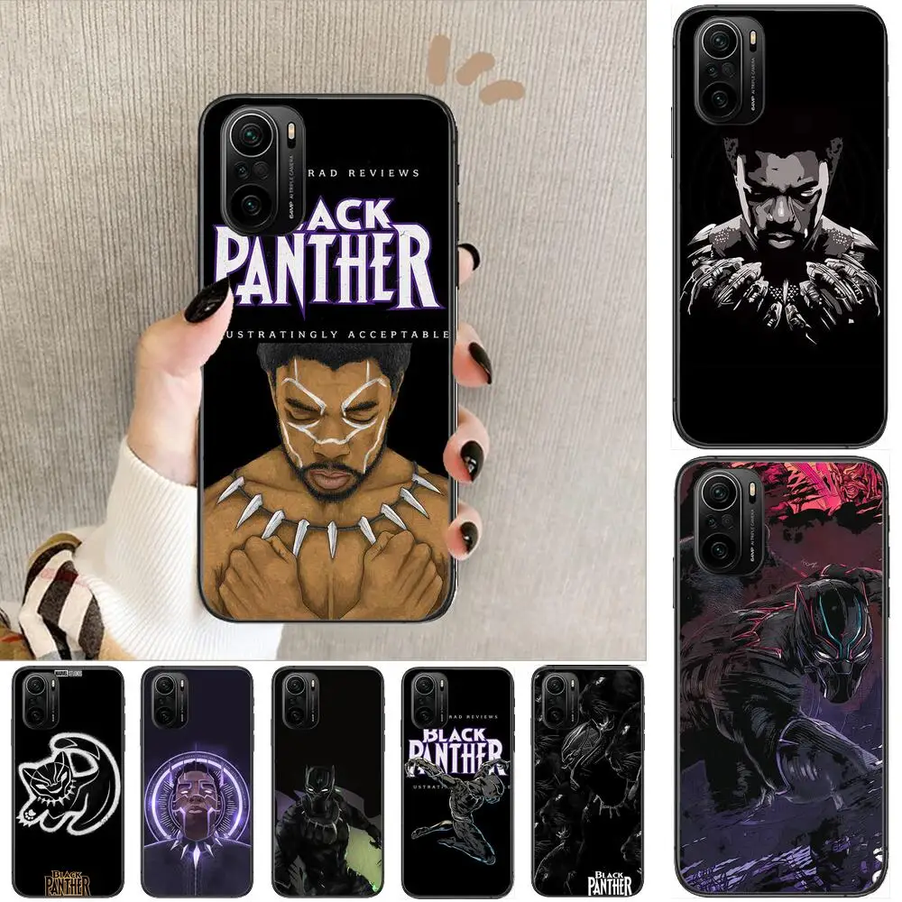

Marvel Black Panther Phone Case For xiaomi redmi POCO F1 F2 F3 X3 Pro M3 9C 10T Lite NFC Black Cover Silicone Back Prett mi 10 u