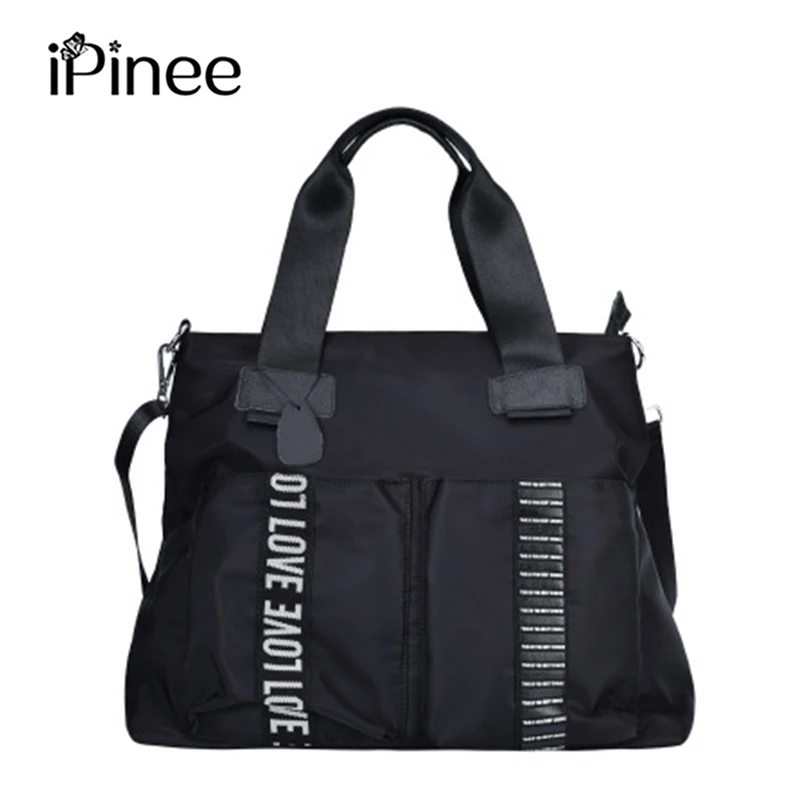 

Сумка на плечо iPinee Женская нейлоновая, повседневная дизайнерская сумочка-мессенджер на молнии, простой тоут с надписью