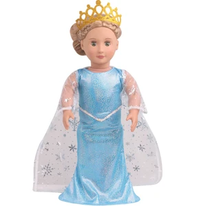 Блестящее платье + одежда Hahirbrnad, подходит для американских девочек 18 дюймов, кукла принцессы, лучший подарок