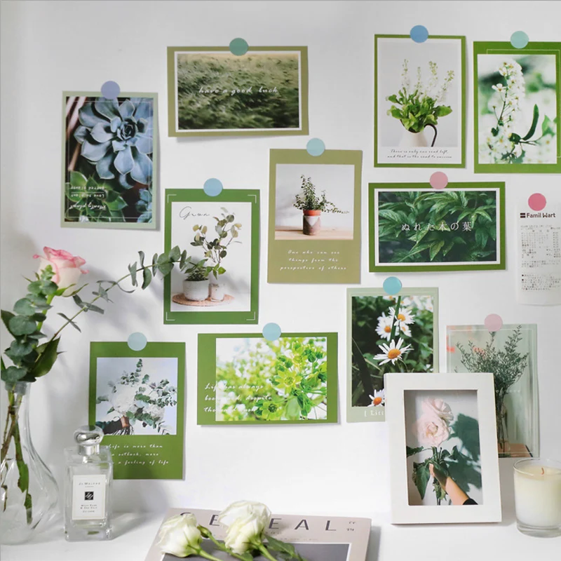 15 листов красивый цветок пейзаж Ins настенные декоративные поздравительная