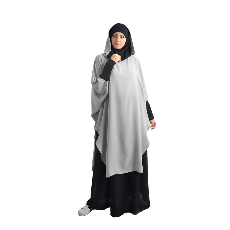 Ramadan One Piece Prayer Abaya Dress Jilbab Hijab Dresses Kaftan Hooded Robe Headcover Long Khimar Modest Islam Dubai Clothes |